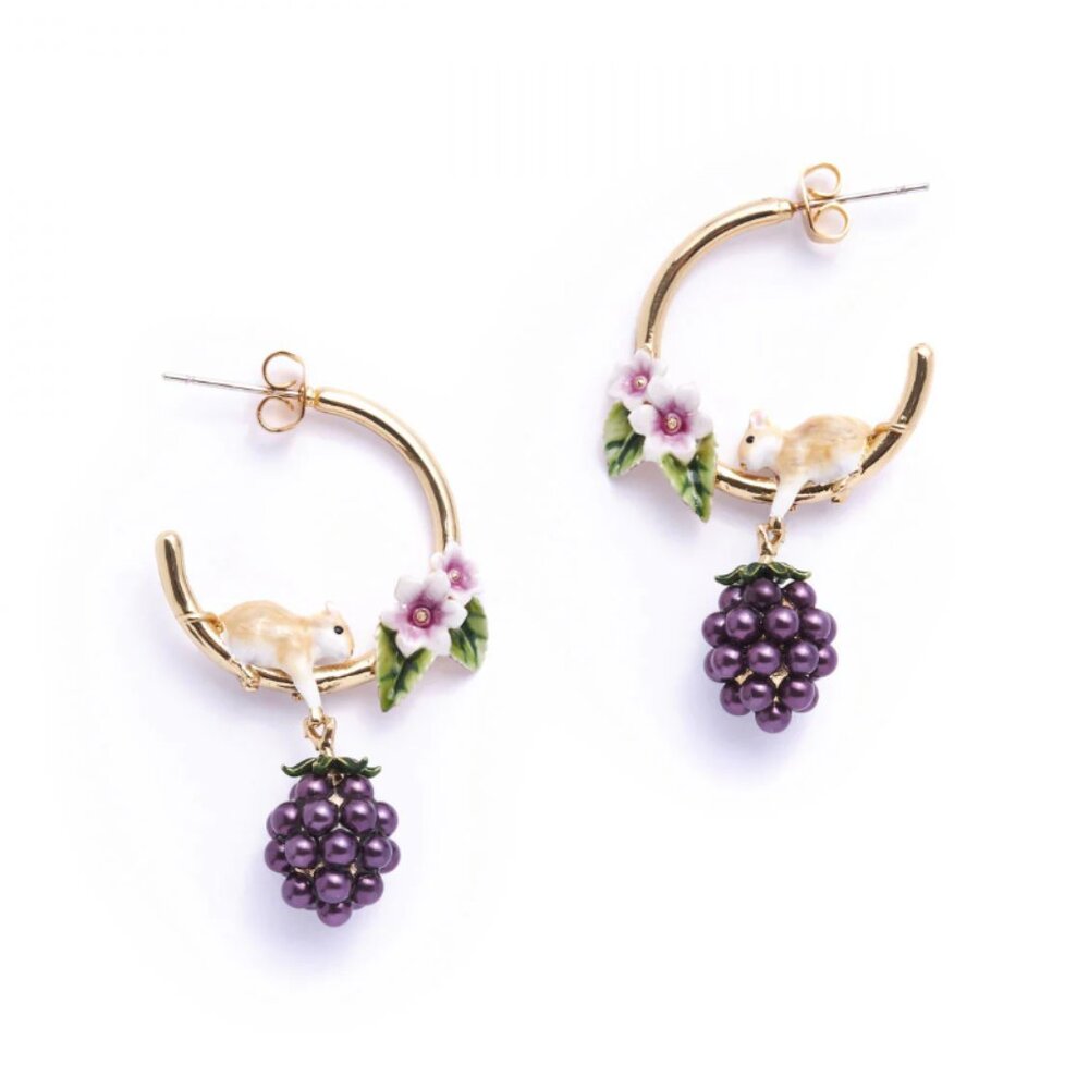 Bill skinner cute  mouse earrings